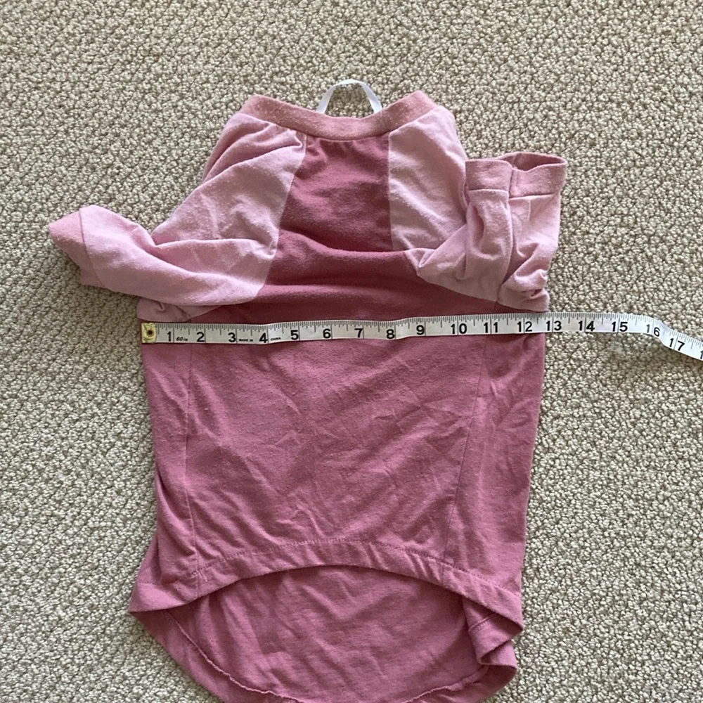 Namaste Dog T-Shirt Shirt Top Size Medium Light Sweater Pink Fair Condition